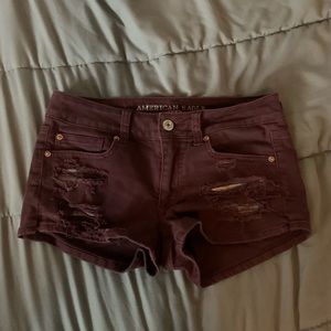 American eagle distressed shorts